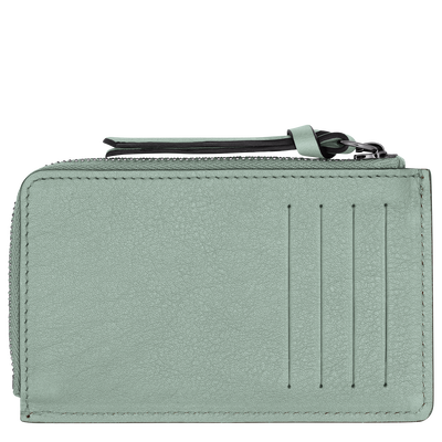 Longchamp 3D Card holder , Vervain - Leather