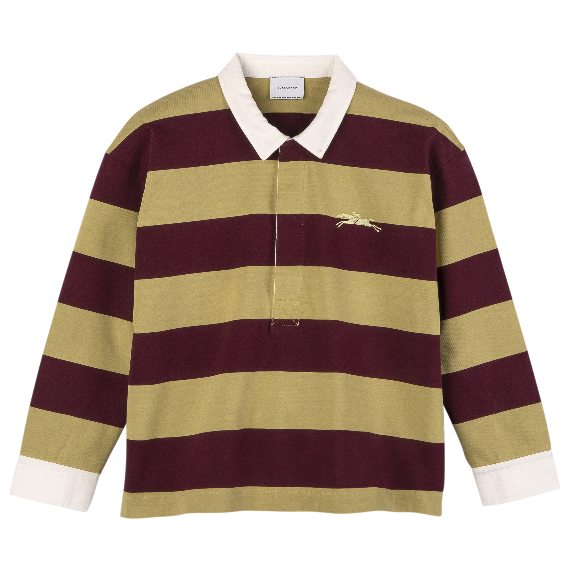 null Polo 衫, Pistachio/Burgundy