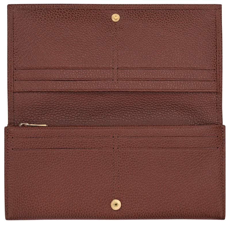 Le Foulonné 长款欧陆风钱包 , 咖啡棕 - 皮革  - 查看 3 3