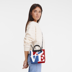 Longchamp x Robert Indiana XS 斜挎包 , 白色 - 帆布