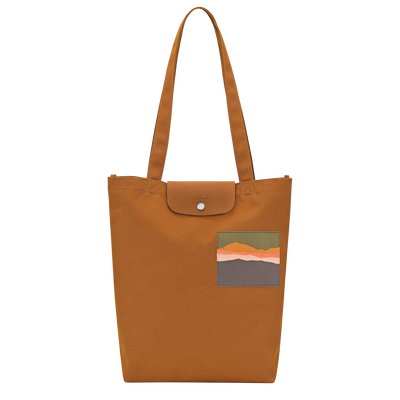 Caroline H&eacute;lain x Longchamp M 托特包 , 焦糖色 - 帆布