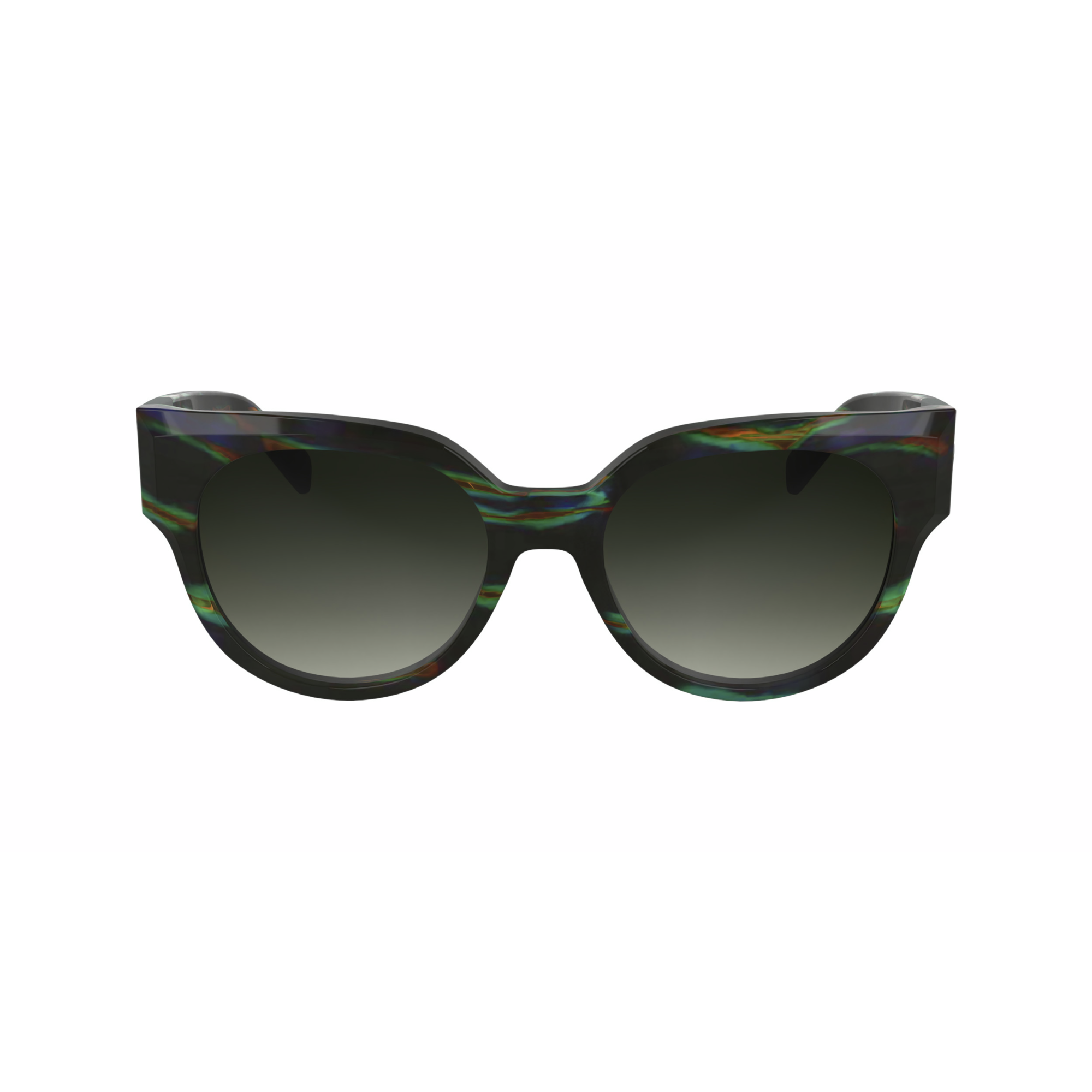 Sunglasses, Havana Black/Green/Orange - View 1 of
2 - zoom in null Sunglasses, Havana Black/Green/Orange
