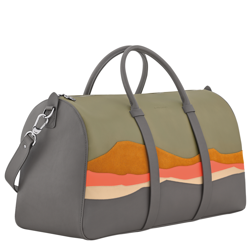 Caroline H&eacute;lain x Longchamp XL Travel bag , Mineral - Leather  - View 2 of  3