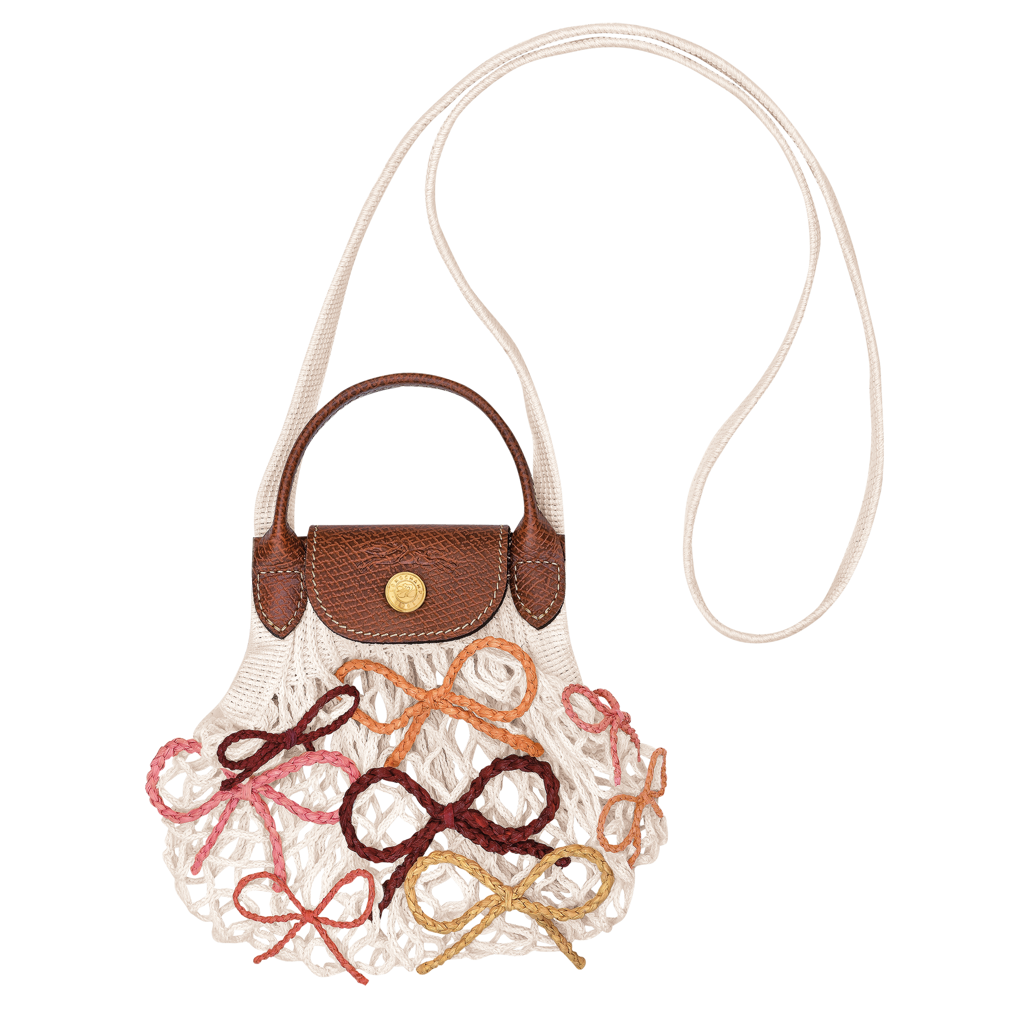 Le Pliage Collection Mesh bag XS, Ecru