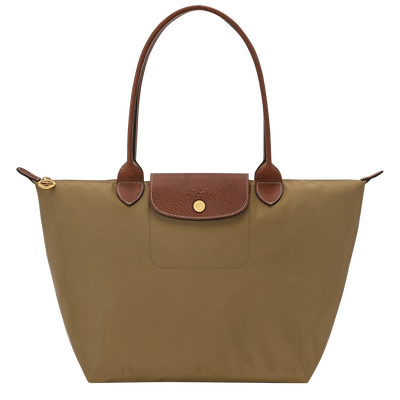 Le Pliage Original M Tote bag , Olive - Recycled canvas