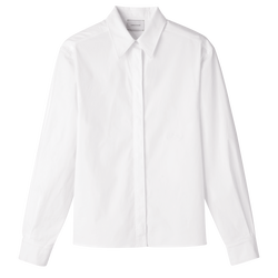 衬衫 , 白色 - 府绸