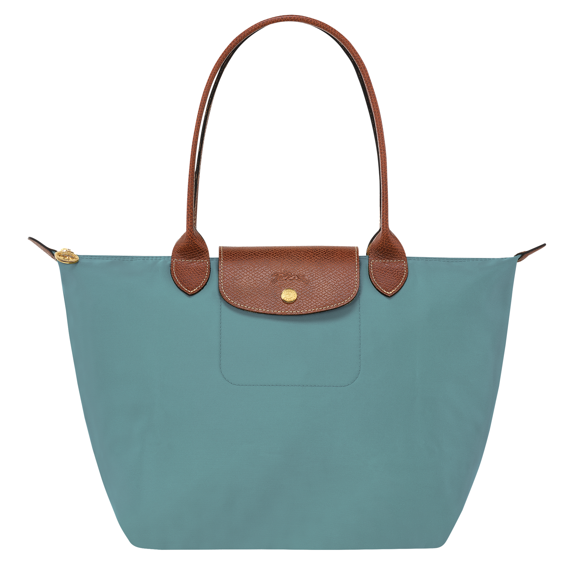 托特包 M, 尤加利绿 - 查看 1
        6 - 放大 Le Pliage Original 托特包 M, 尤加利绿