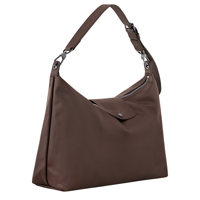 Le Pliage Xtra XL Hobo bag , Mocha - Leather  - View 2 of  5