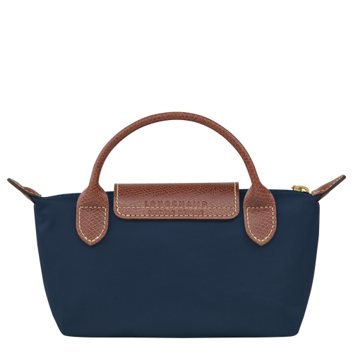 Le Pliage Original Pouch with handle , Navy - Recycled canvas - View 4 of  5