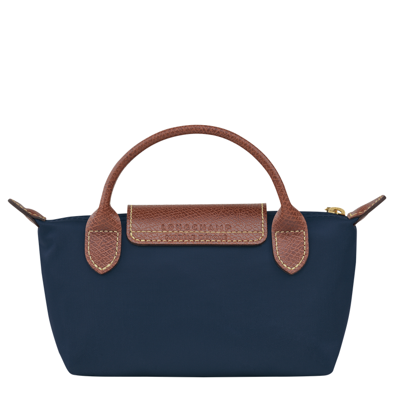 Le Pliage Original Pouch with handle , Navy - Recycled canvas  - View 4 of  5