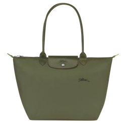 Le Pliage Green L 大号单肩包 , 森林 - 再生帆布