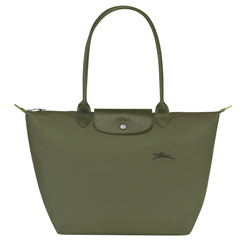 Le Pliage Green L 大号单肩包 , 森林 - 再生帆布  - 查看 1 5