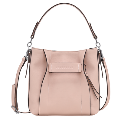 Longchamp 3D S 斜挎包 , 花瓣粉 - 皮革