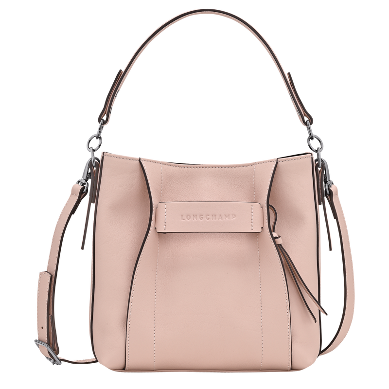 Longchamp 3D S 斜挎包 , 花瓣粉 - 皮革  - 查看 1 4