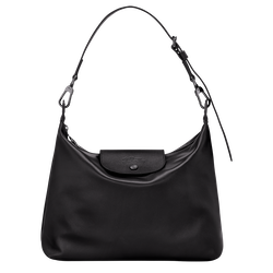 Le Pliage Xtra M Hobo bag , Black - Leather