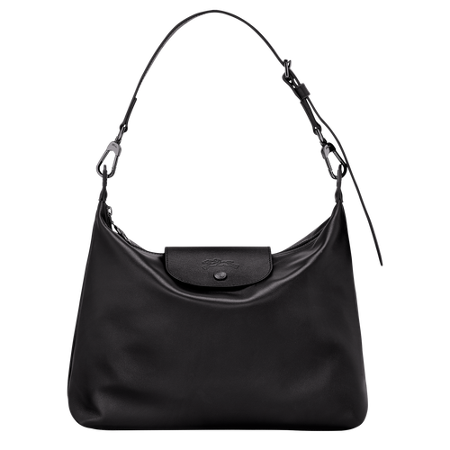 Le Pliage Xtra M Hobo bag , Black - Leather - View 1 of  6