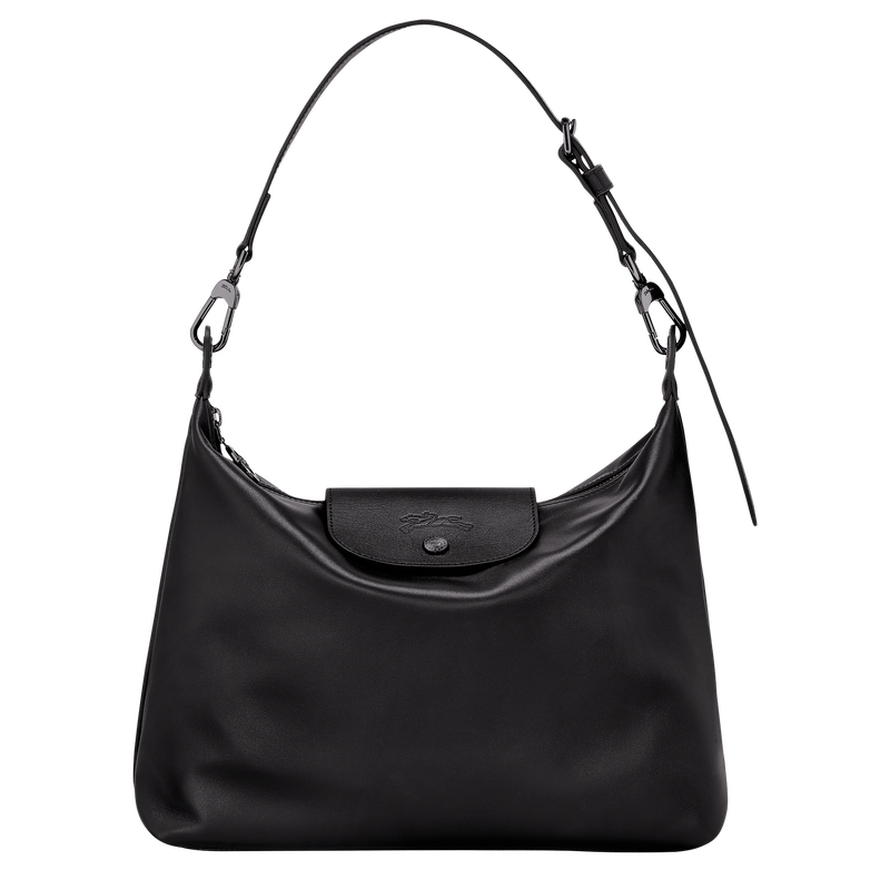 Le Pliage Xtra M Hobo bag , Black - Leather  - View 1 of  6