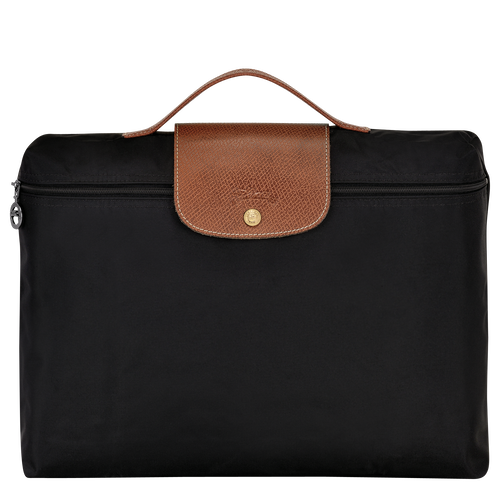 Le Pliage Original S Briefcase , Black - Recycled canvas - View 1 of  5