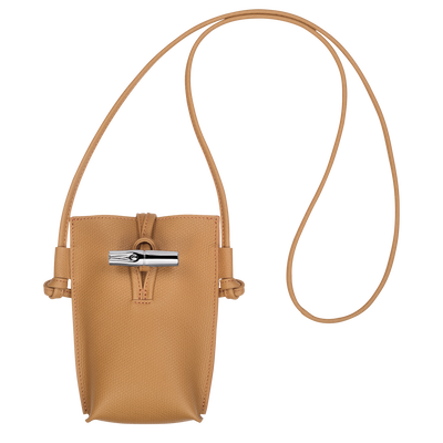 Le Roseau Phone case , Walnut - Leather