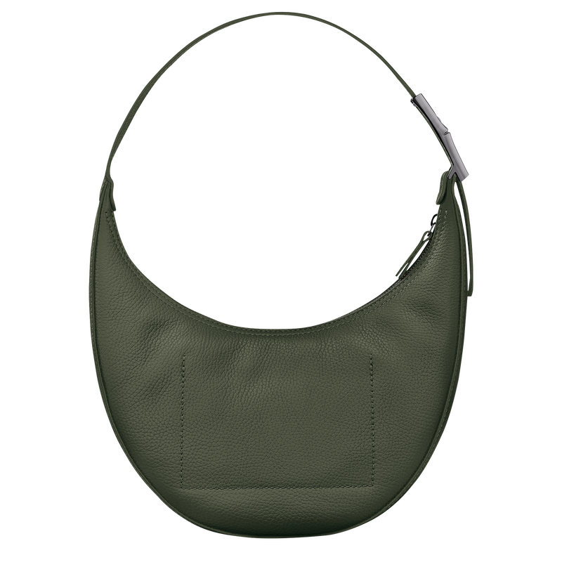 Roseau Essential M Hobo bag , Khaki - Leather  - View 4 of  4