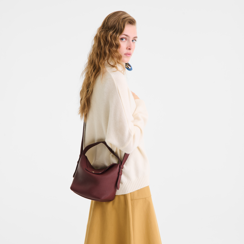 Le Cadence S Bucket bag , Burgundy - Leather  - View 7 of  7