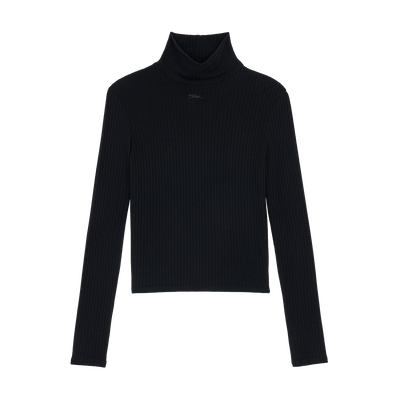 Top , Black - Jersey