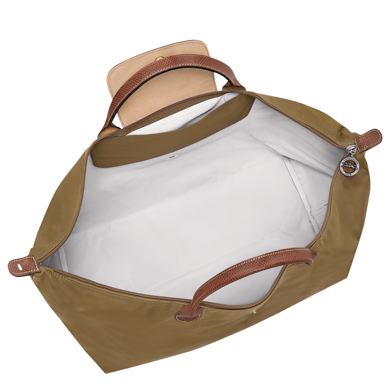 Le Pliage Original L Travel bag , Olive - Recycled canvas  - View 4 of  6