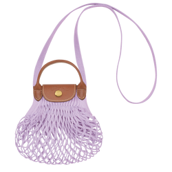 Le Pliage Filet XS 迷你斜挎包 , 紫丁香色 - 帆布