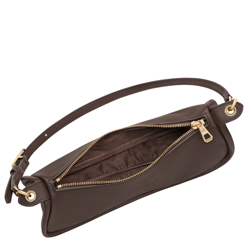 Looong M Shoulder bag , Mocha - Leather  - View 5 of  7