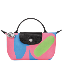 Longchamp x Robert Indiana 小袋, 粉红色