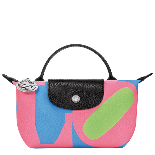 Longchamp x Robert Indiana 小袋 , 粉红色 - 帆布 - 查看 1 6