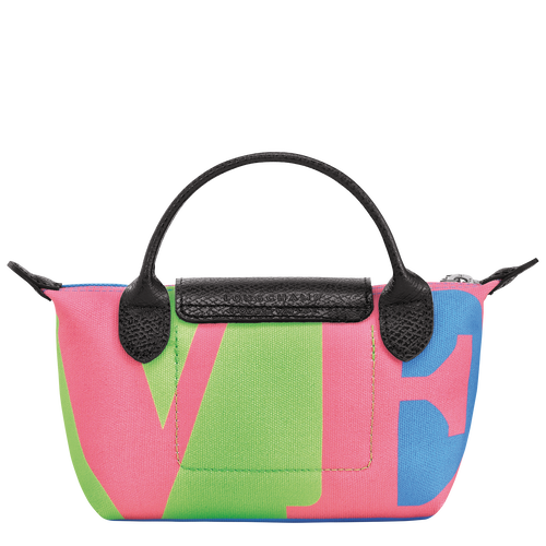 Longchamp x Robert Indiana 小袋 , 粉红色 - 帆布 - 查看 4 6