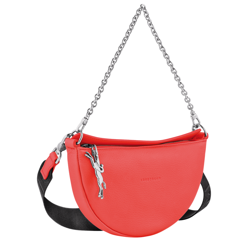 Smile S Crossbody bag , Strawberry - Leather  - View 3 of  7
