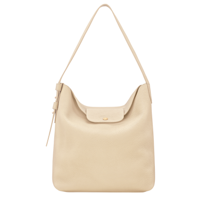 Le Cadence L Shoulder bag , Vanilla - Leather