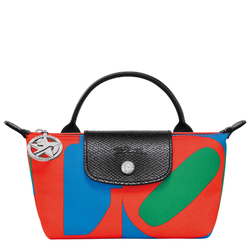 Longchamp x Robert Indiana Pouch , Red - Canvas - View 1 of  5