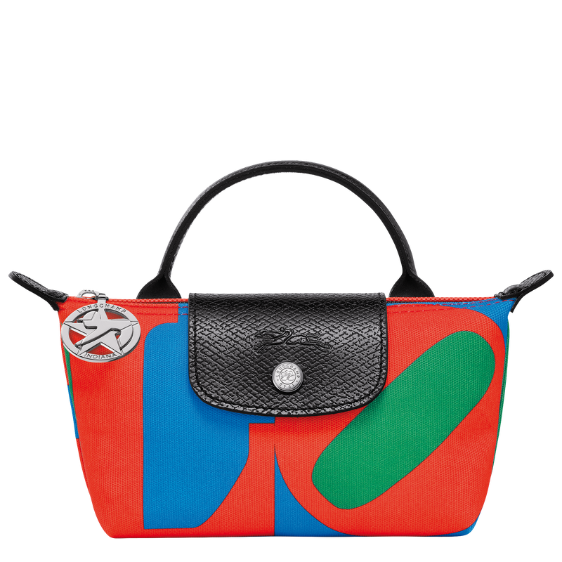 Longchamp x Robert Indiana Pouch , Red - Canvas  - View 1 of  5