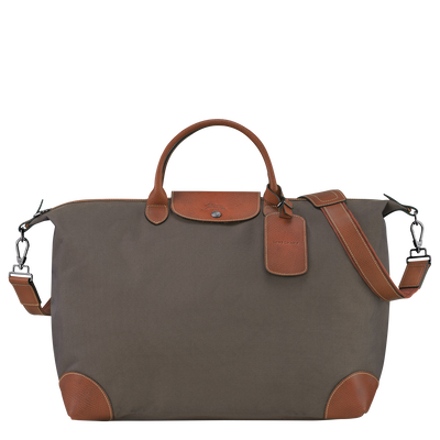 Boxford L Travel bag , Brown - Recycled canvas