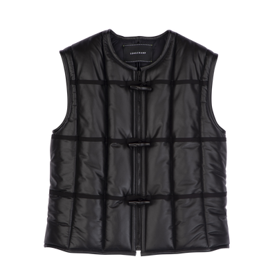 Sleeveless cardigan, Black