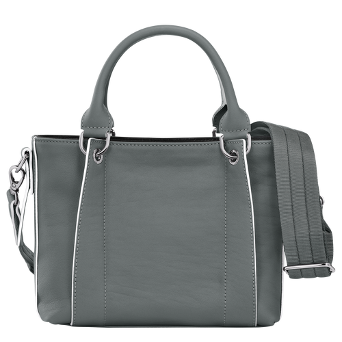 Longchamp 3D S 手提包 , 金属灰 - 皮革 - 查看 4 4
