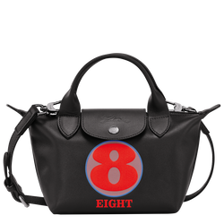 Longchamp x Robert Indiana XS Handbag , Black - Leather