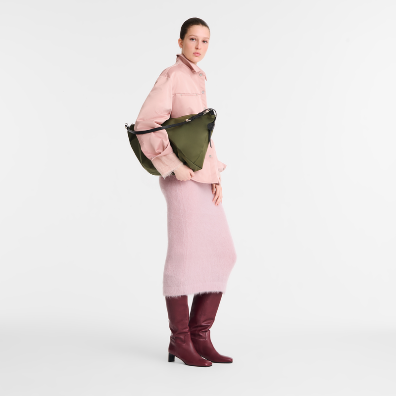 Le Slouchy M Hobo bag , Forest - Canvas  - View 1 of  1
