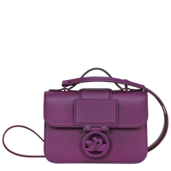 Box-Trot XS Crossbody bag , Violet - Leather