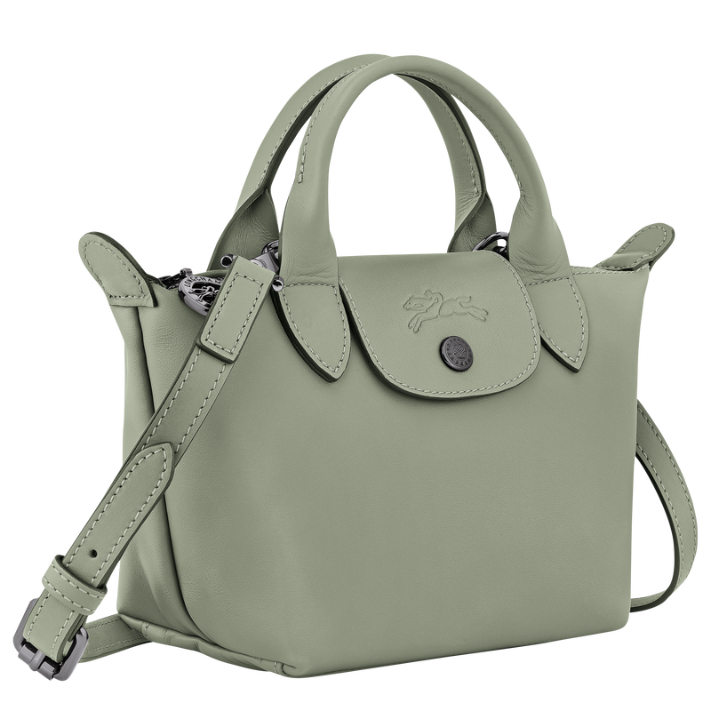 Le Pliage Xtra XS Handbag , Tundra - Leather  - View 2 of  5