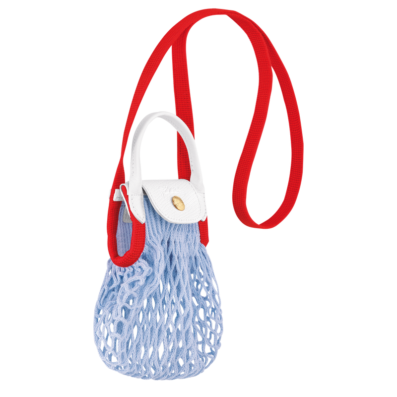Le Pliage Filet XS 网眼袋 , 天空蓝 - 帆布  - 查看 3 4