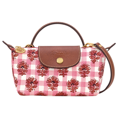 Le Pliage 系列 XS 手拿包 , 胭脂粉 - 帆布