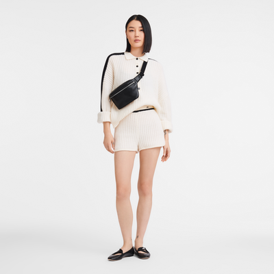 Le Foulonn&eacute; 系列 M 腰包 , 黑色 - 皮革