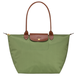 Le Pliage Original L 大号单肩包 , 苔藓绿 - 再生帆布