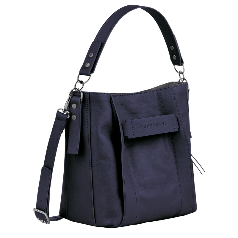 Longchamp 3D S Crossbody bag , Bilberry - Leather  - View 3 of  5