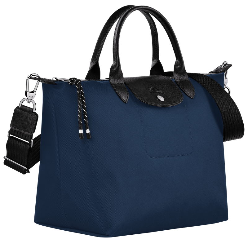 Le Pliage Energy L Handbag , Navy - Recycled canvas  - View 3 of  6