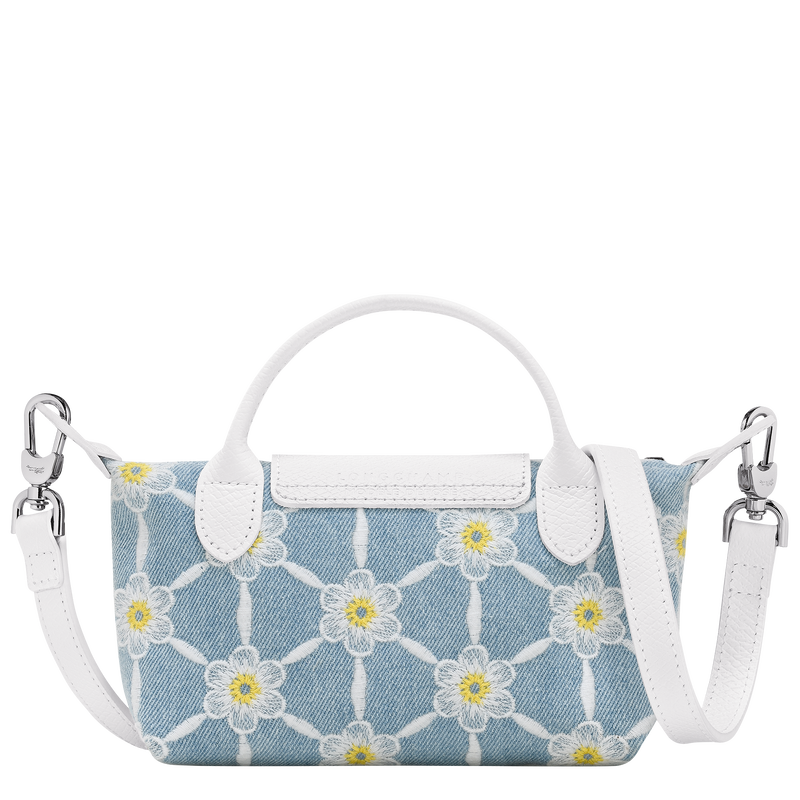 Le Pliage Collection Pouch , Sky Blue - Canvas  - View 4 of  4